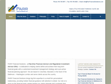 Tablet Screenshot of parrfinancialsolutions.com